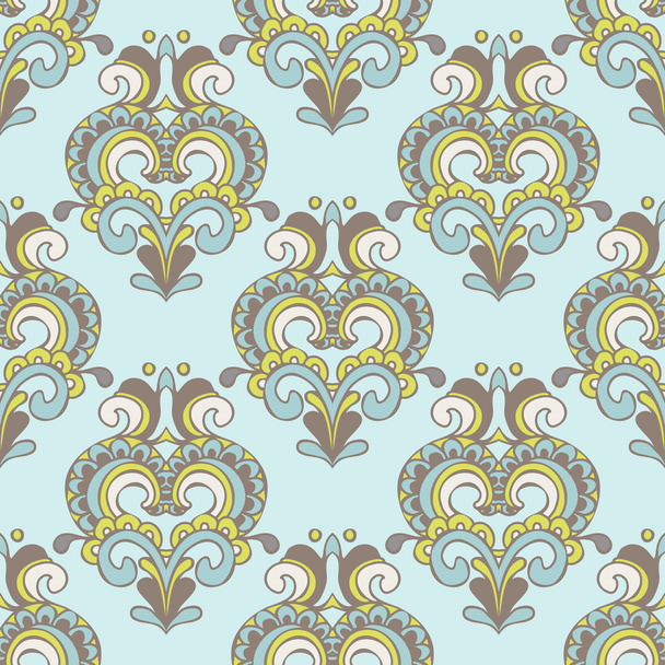 seamless vintage damask  luxury vector pattern - Vector, Image