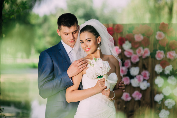 Wedding portrait of a young couple - Photo, Image