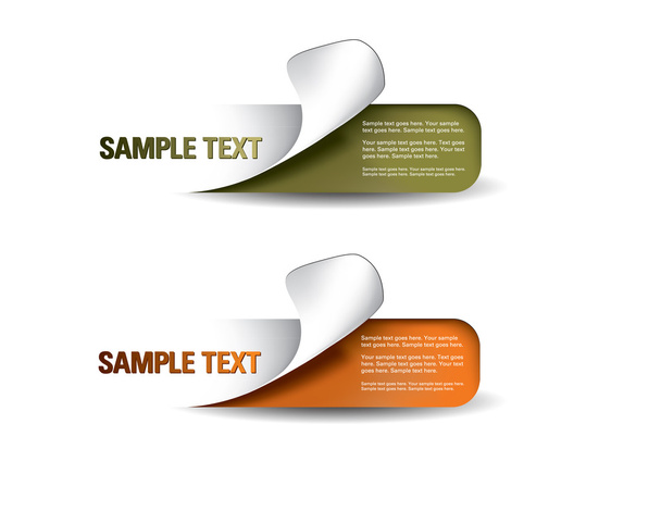Set of Colorful Vector stickers. Eps10 Format. - Vektor, Bild