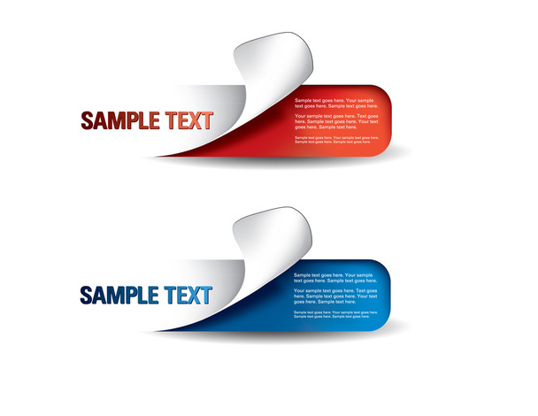 Set of Colorful Vector stickers. Eps10 Format. - Vecteur, image