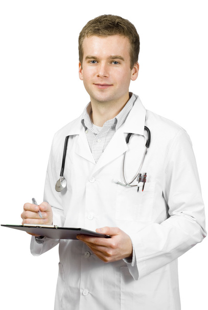 Doctor with cliproard - Фото, изображение