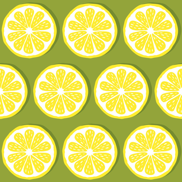 бесшовные кусочки лимона
 - Вектор,изображение