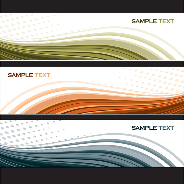 Set of Vector Banners. Abstract Background. - ベクター画像