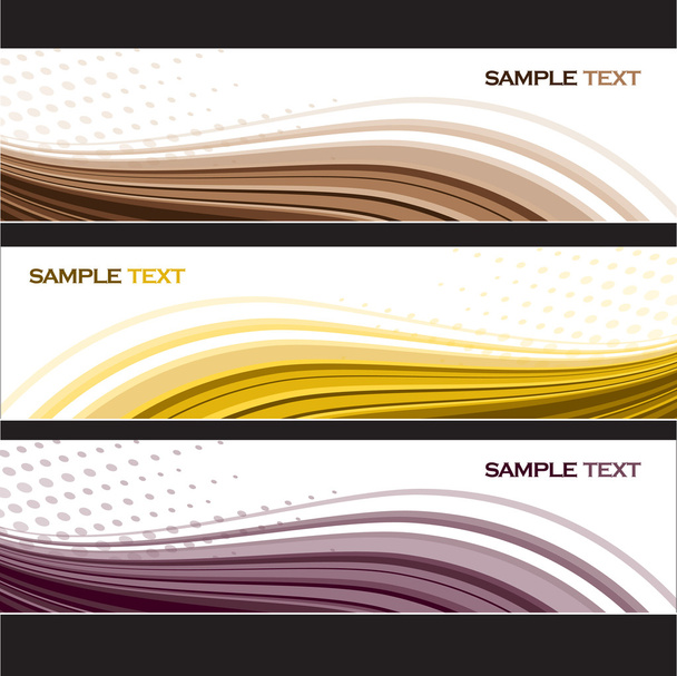 Set of Vector Banners. Abstract Background. - Vektor, Bild