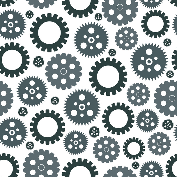 seamless pattern of gears - Vector, Image
