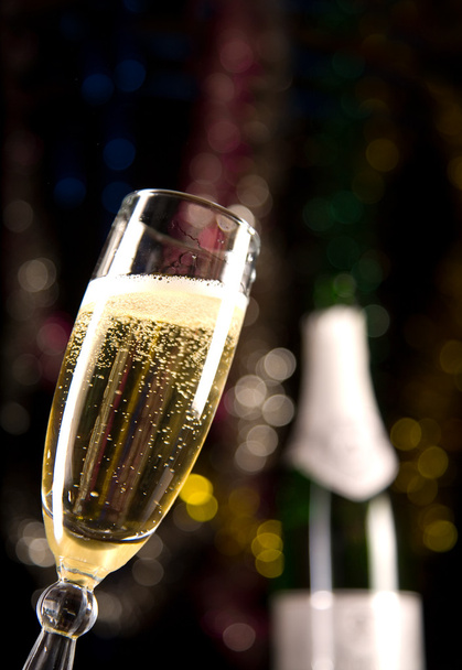 Close-up of champagne glass - Фото, зображення