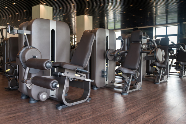 Modern Gym Interior With Equipment - Foto, Imagem