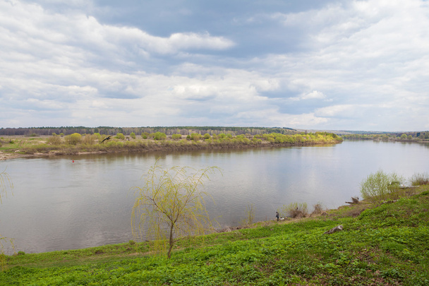 Beautiful landscape of Oka river - Фото, изображение