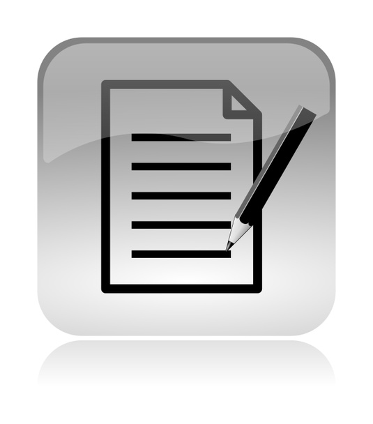 Fill form and document web interface icon - Photo, Image