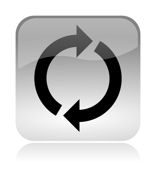 Recycling, reload, web interface icon - Фото, изображение