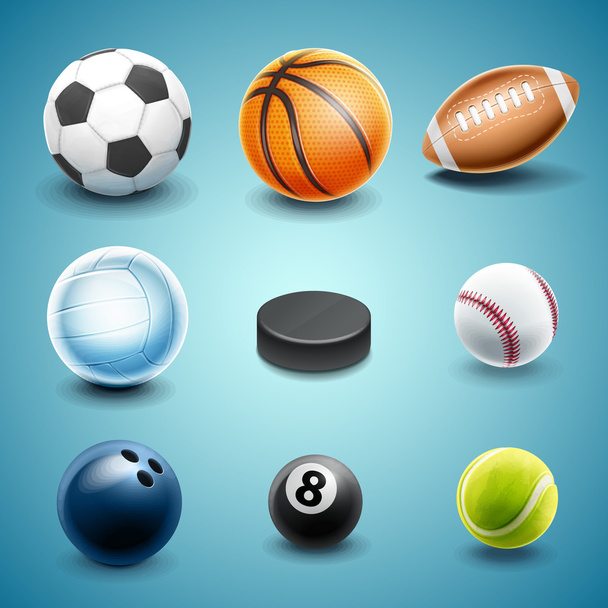Conjunto de iconos deportivos
 - Vector, Imagen