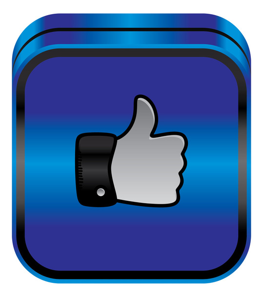Thumbs up hand gesture sign  - Vector, Image