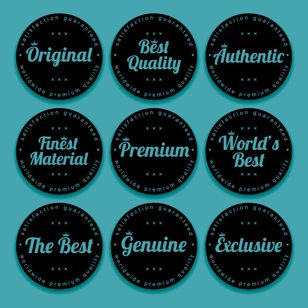 Product quality labels stickers  - Vector, Image