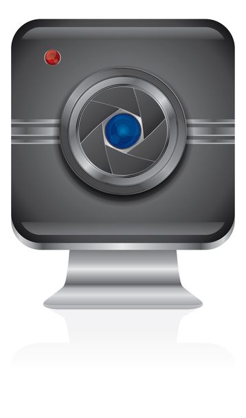 digital camera application icon - Vektör, Görsel