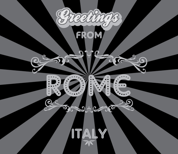 rome greeting card  - Vector, Image
