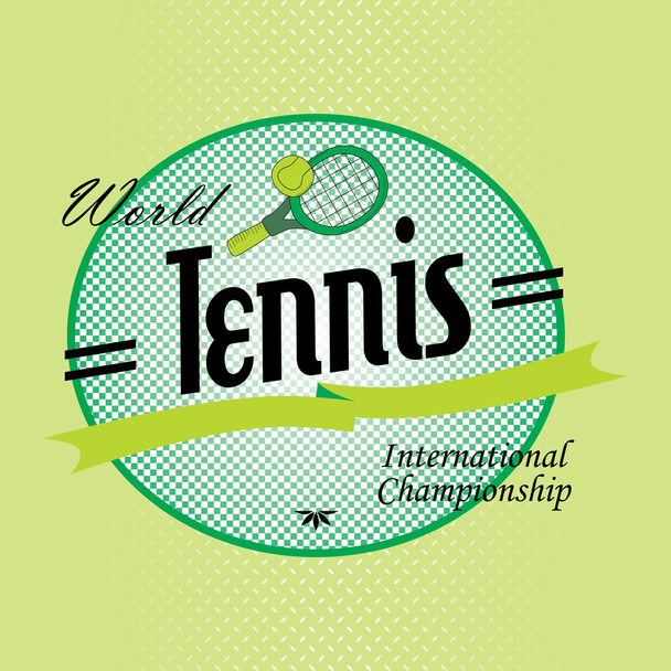Sport league label tennis  - Vector, Image