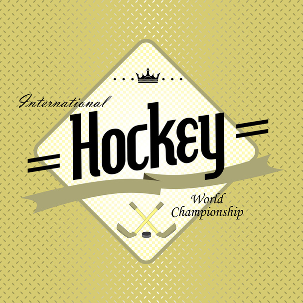 Liga deportiva etiqueta hockey
  - Vector, imagen