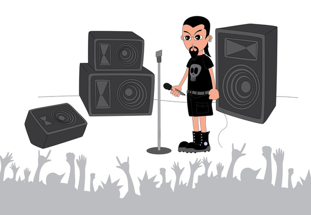show of band onstage  - Vector, Image