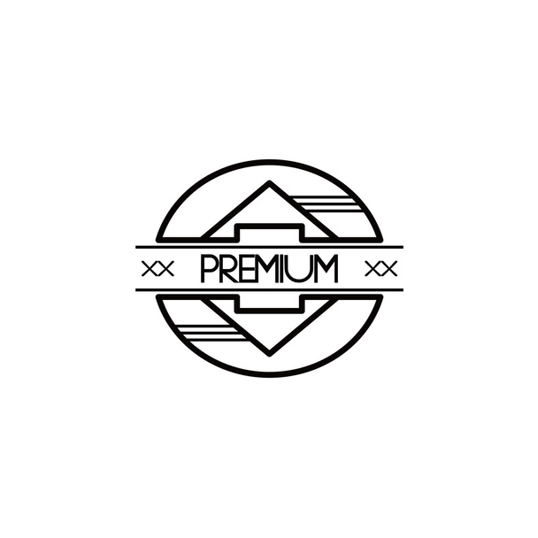 Premiumlabel-Ikone - Vektor, Bild