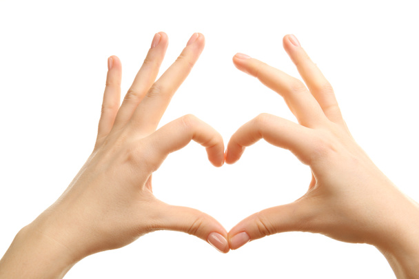 Female hands in heart shape  - Photo, image