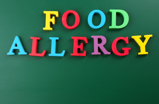 Sign FOOD ALLERGY  - Photo, image