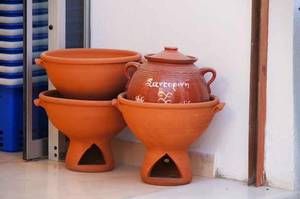 Tradizionale ceramica greca decorazione a Santorini
. - Foto, immagini