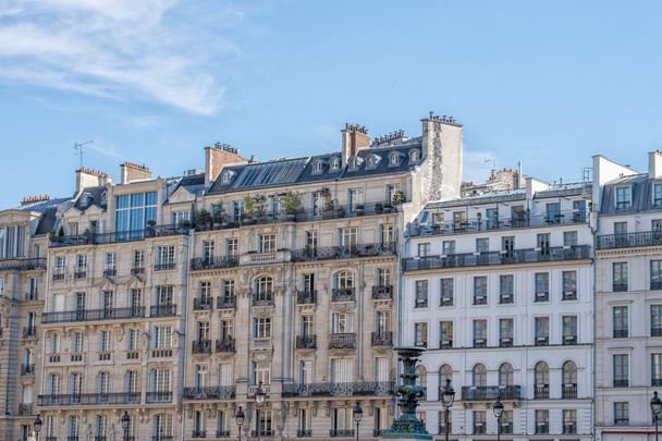 Parijs daken en gebouw cityview - Foto, afbeelding