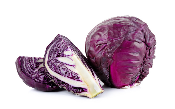 red cabbage isolated on the white - Photo, Image