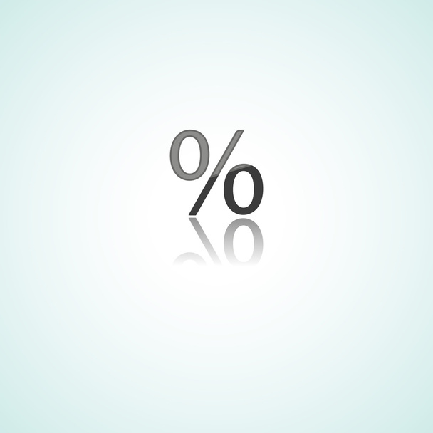 Percentage  web icon - Vetor, Imagem