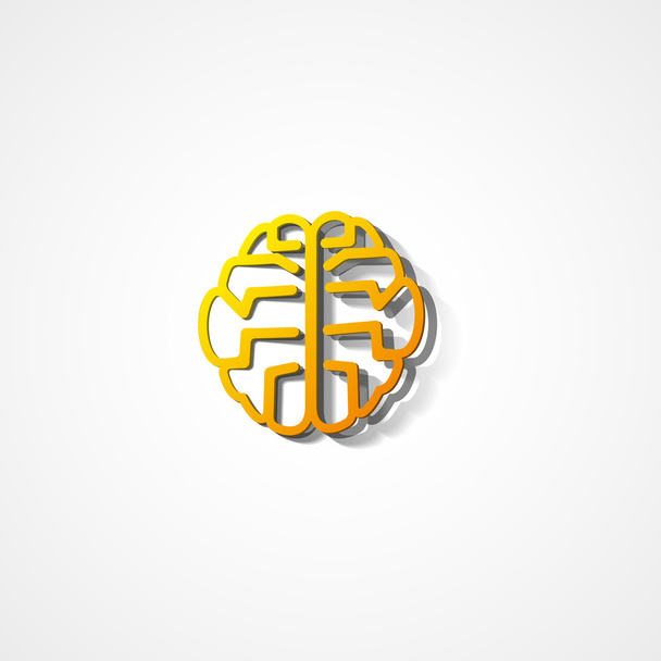 Brain web icon - Vector, Image