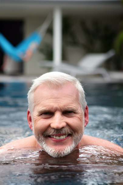 Grandfather in spa - Фото, изображение