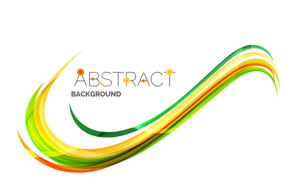 Цветные полосы с блестящими световыми эффектами, волновая линия абстрактного фона
 - Вектор,изображение