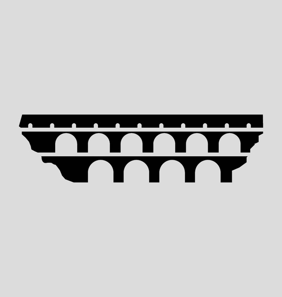 Pont Du Gard  Vector Illustration - Vector, Image