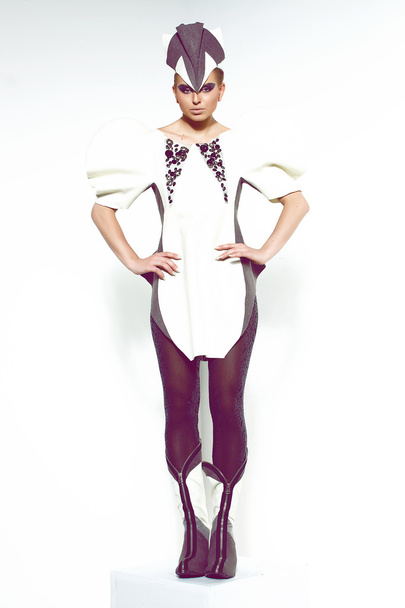 Girl in futuristic clothes - Zdjęcie, obraz