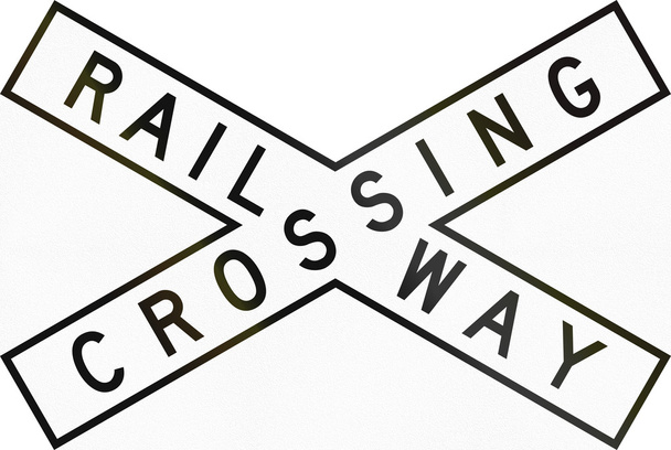 Crossbuck ferroviario en Australia
 - Foto, Imagen