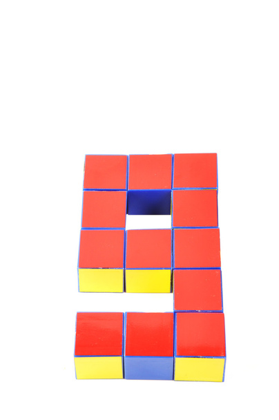 Números 3d por Cubos nove
 - Foto, Imagem