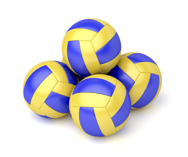 Группа волейбольных мячей
 - Фото, изображение