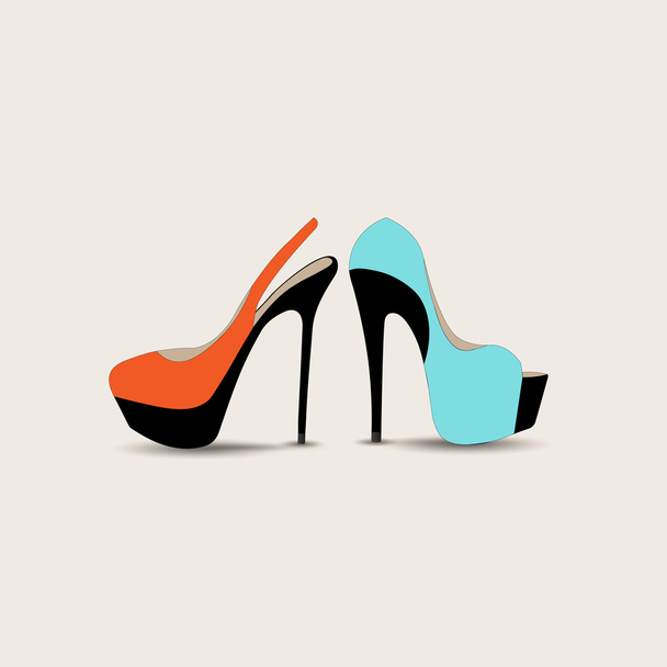 Woman shoes Icon. Vector illustration.   - Vector, Image