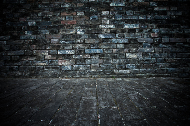 Ziegelmauer als Hintergrund - Foto, Bild