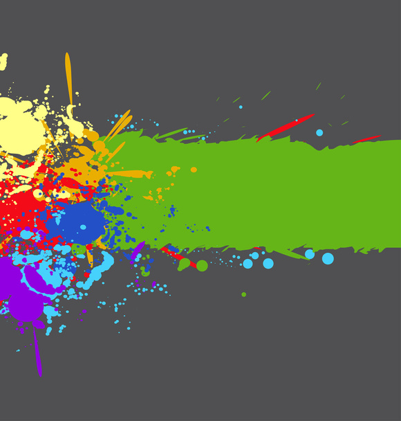 Color rainbow paint splashes for background vector eps - Vector, Image