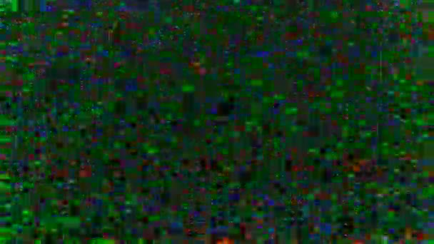 HD - Colorful TV Noise matrix - Footage, Video