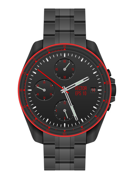 Wristwatch on white  - Vector, Image