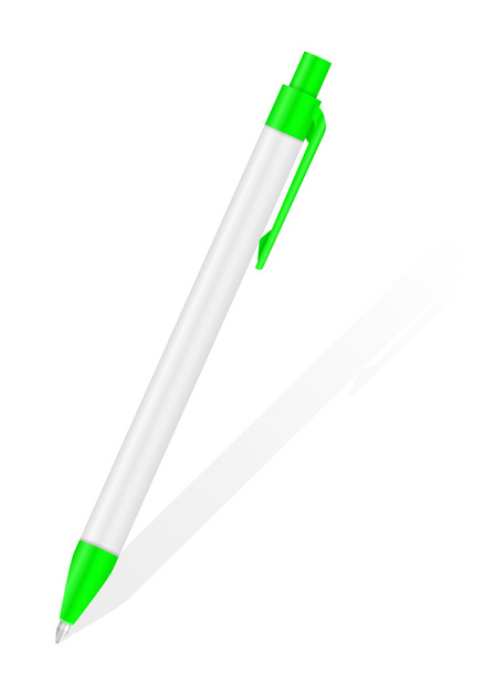 Ballpoint pen on white  - Вектор, зображення