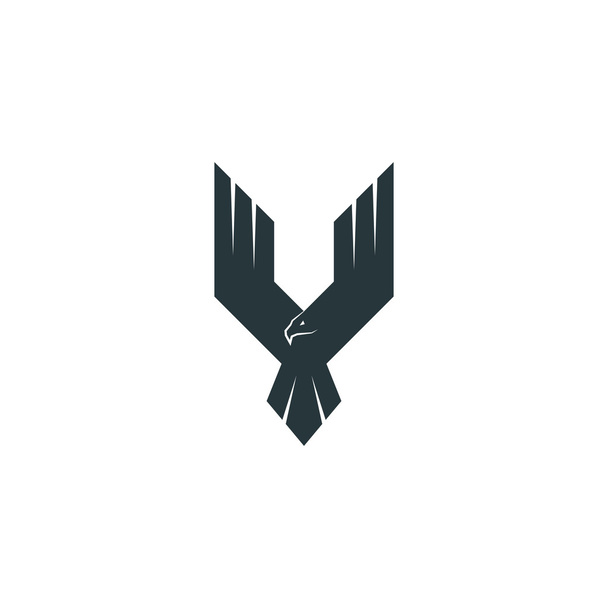 Logo del águila silueta
  - Vector, imagen
