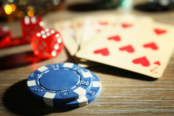 Set to playing poker - Foto, Imagem
