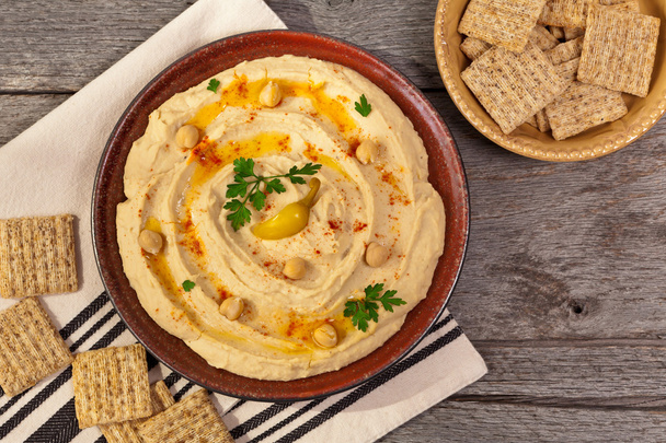 hausgemachter Hummus-Dip - Foto, Bild