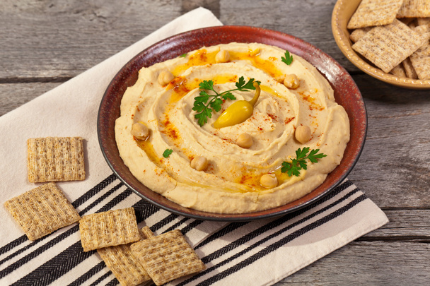 Homemade Hummus Dip - Фото, изображение