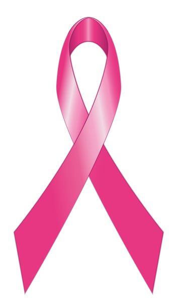 Růžová stuha jako symbol národního měsíce povědomí o rakovině prsu. - Vektor, obrázek