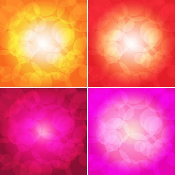Set of colorful abstract backgrounds - vector illustration - Vector, Image