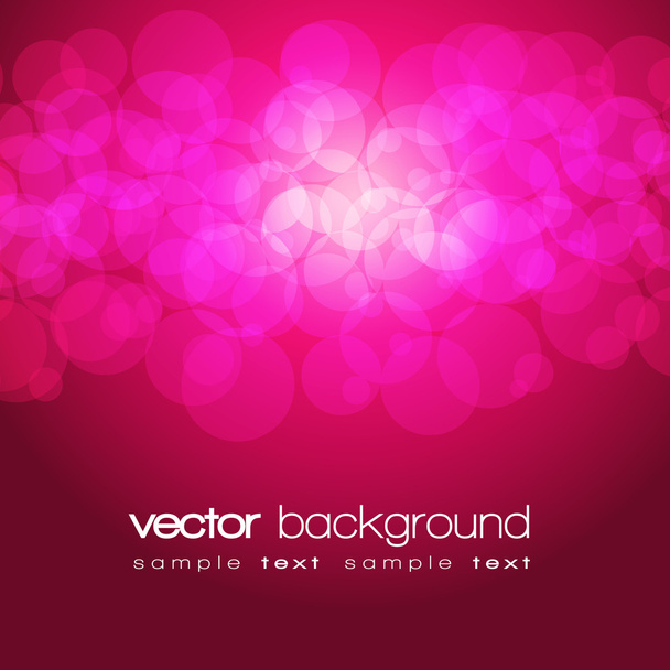 Brillante rosa y púrpura luces de fondo con texto - vector
 - Vector, imagen